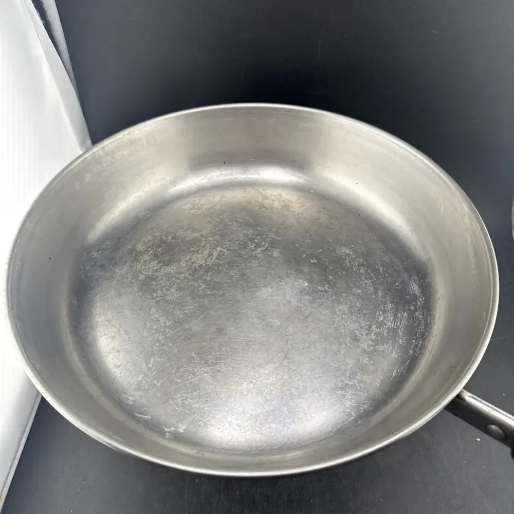 Vintage 1983 Revere Ware 10 In Skillet Fry Pan Stainless Steel Clinton ILL A83